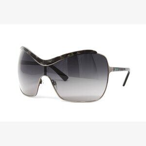 Just Cavalli Women's Sunglasses Shield Frame JC504S 05B Gunmetal/Black NWT